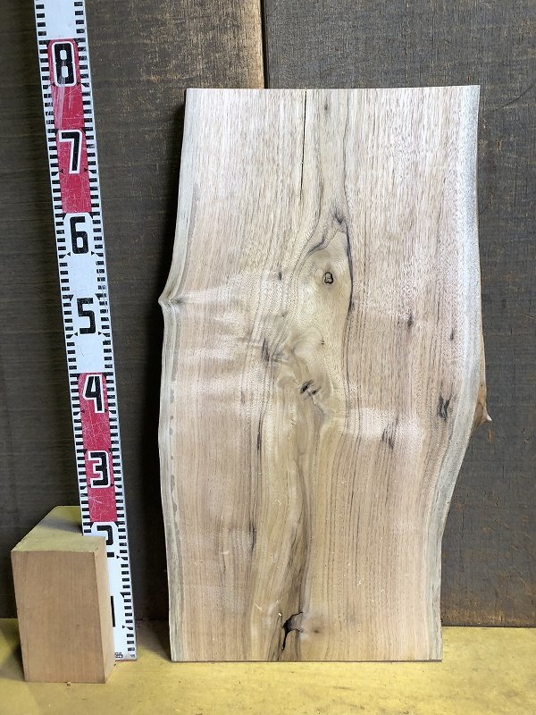 【EH503R】胡桃 ～750×～430×30㎜ クルミ 板材 一枚板 材料 天然木 無垢材 乾燥材 銘木 材木 木工 DIY《銘木登屋》_画像7