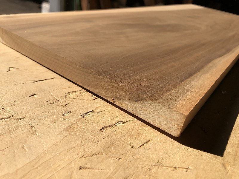 【EK8F】マンソニア 755×265×18㎜ アフリカンブラックウォルナット 一枚板 材料 天然木 無垢材 乾燥材 銘木 材木 木工《銘木登屋》_画像3