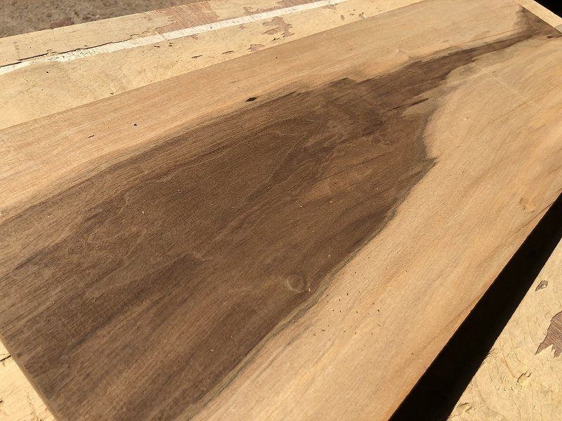 【EK8F】マンソニア 755×265×18㎜ アフリカンブラックウォルナット 一枚板 材料 天然木 無垢材 乾燥材 銘木 材木 木工《銘木登屋》_画像7