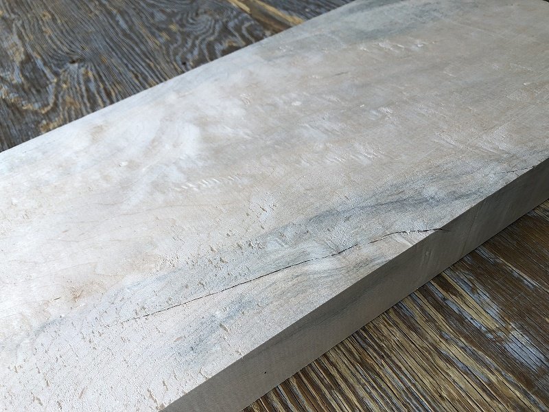 【ED527T】楓 670×193×45㎜ カエデ 極上杢 一枚板 材料 天然木 無垢材 乾燥材 銘木 材木 木工 DIY《銘木登屋》_画像5