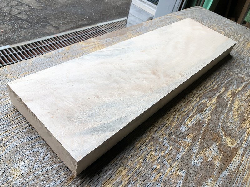 【ED527T】楓 670×193×45㎜ カエデ 極上杢 一枚板 材料 天然木 無垢材 乾燥材 銘木 材木 木工 DIY《銘木登屋》_画像1