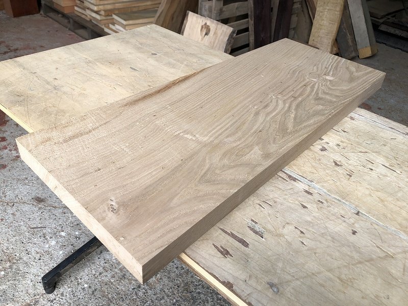 【EH375R】栗 775×290×39㎜ 極上杢 一枚板 材料 天然木 無垢材 乾燥材 銘木 材木 木工 DIY《銘木登屋》_画像1