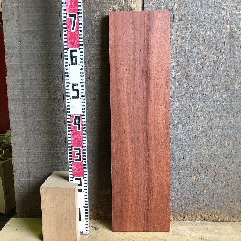 【EJ113U】パドック 717×190×21㎜ 板材 薄板 一枚板 材料 天然木 無垢材 木材 希少材 乾燥材 銘木 DIY《銘木登屋》_画像5