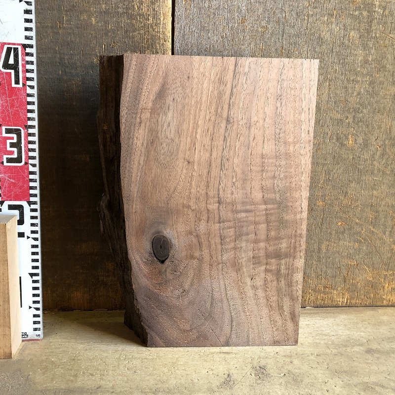 【EK105P】ウォルナット 390×～287×72㎜ 極上杢 一枚板 材料 天然木 無垢材 木材 希少材 乾燥材 銘木 木工 DIY《銘木登屋》_画像7