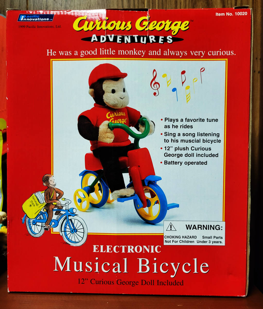 おさるのジョージ　ユニバーサルスタジオ　　ELECTRONIC　Musical　Bicycle　_画像1