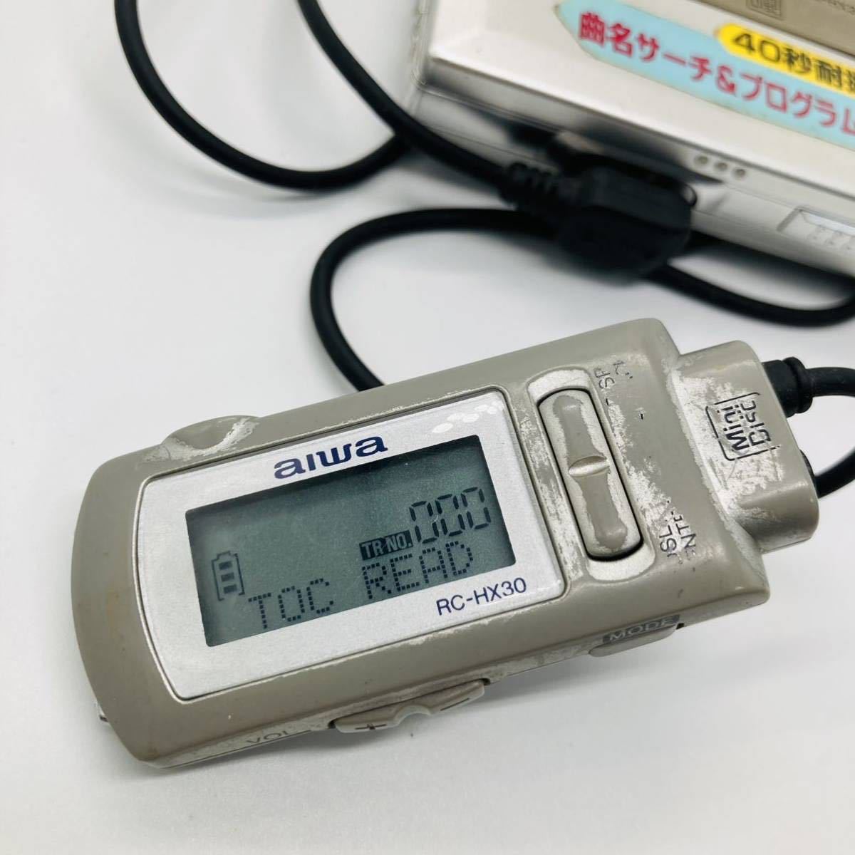 AIWA ポータブルMDプレーヤー AM-HX30 リモコン RC-HX30 (アイワ AIWA ポータブルMDプレーヤー AM-HX30 リモコン RC-HX30 (アイワ