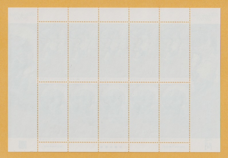 ○【記念切手】切手趣味週間《82円》 風神雷神図屏風　切手シート　2018年　　未使用_画像2