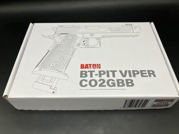 ★【同梱不可】ジャンク品 BATON バトン BT-PIT VIPER CO2GBB ピットバイパー ガスガン_画像1