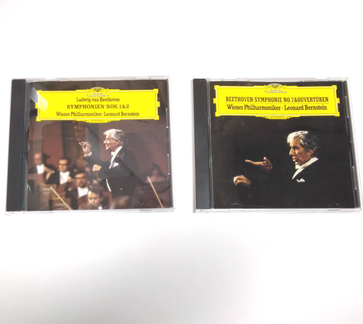 ベートーヴェン：交響曲第1番2番、第7番、序曲集 バーンスタイン(指)VPO ウイーンフィル Bernstein CD2枚セット_画像1