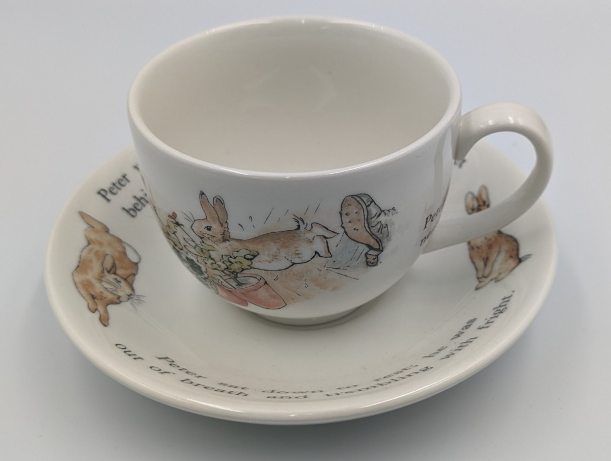 ピーターラビット カップ&ソーサー ウェッジウッド WEDGWOOD PETER RABBIT コーヒーカップ ティーカップ_画像1