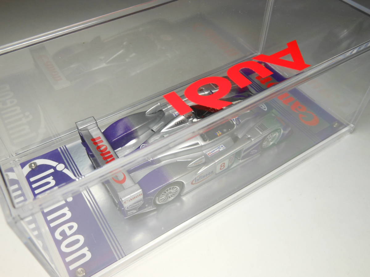 イクソ 1/43 アウディ R8…＃8 A.マクニッシュ / F.ビエラ / P.カッファー … 5位 ル・マン 2004（箱無し）_画像8