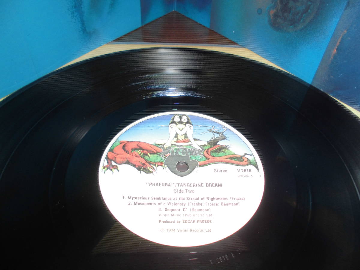 TANGERINE　DREAM/PHAEDRA・1974年・英盤オリジナル・マトリクスA2・B2・美品！！_文字のかすれは光の反射によるもの