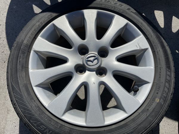 アルミホイール マツダ純正　15インチ　15×6.0J　ET45　185/55R15 82V　082905JO_画像3