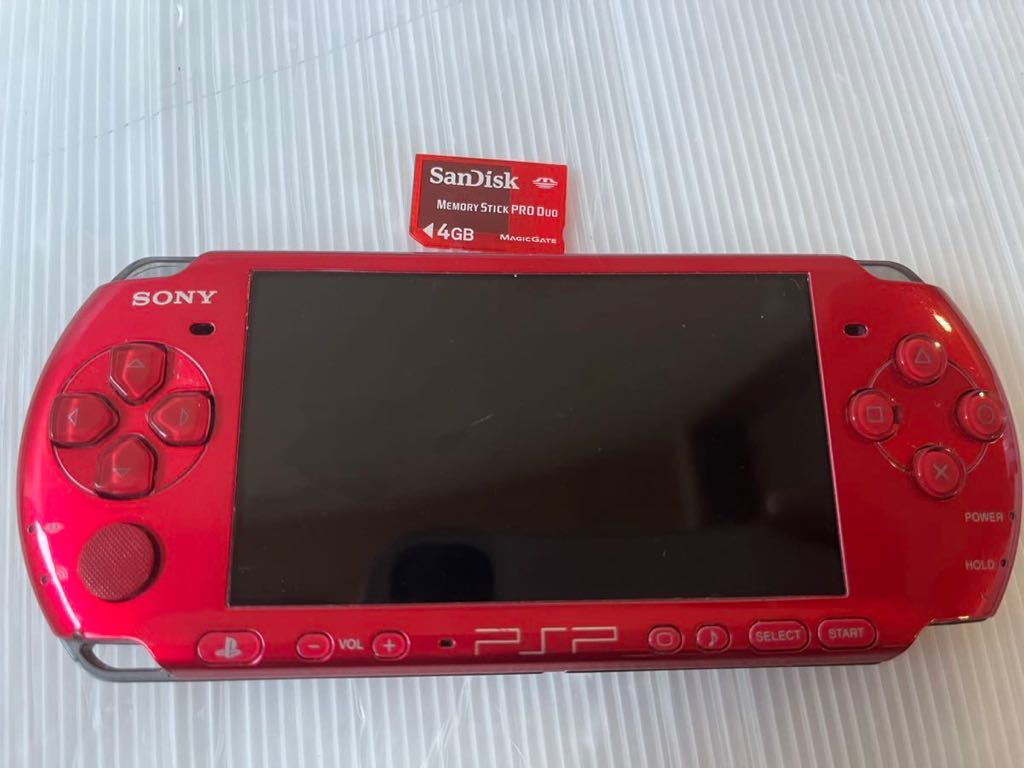 psp 3000 本体 sony ソニー ラディアントレッド 箱付き-