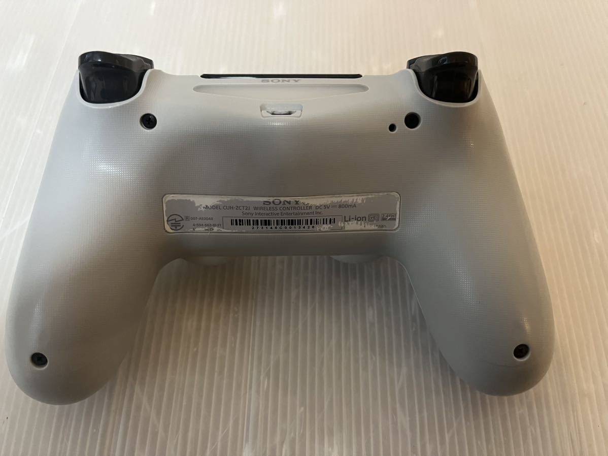 ★動作良好　美品　PS4 純正コントローラ/デュアルショック４ ★グレイシャーホワイト★DUALSHOCK4 送料無料★_画像2