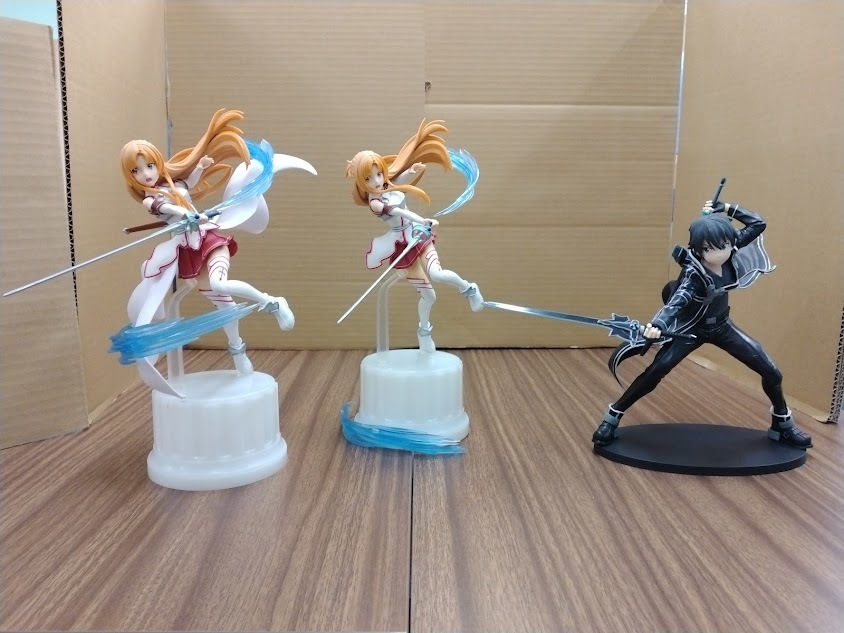 SAO ソードアートオンライン　アスナ　キリト　フィギュア詰め合わせ　111601　※佐川急便にて発送_画像2