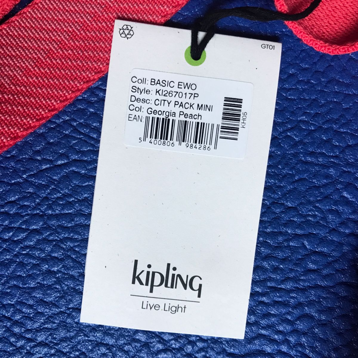新品〜Kipling City Pack Mini  キプリング ミニバックパック /容量:9L