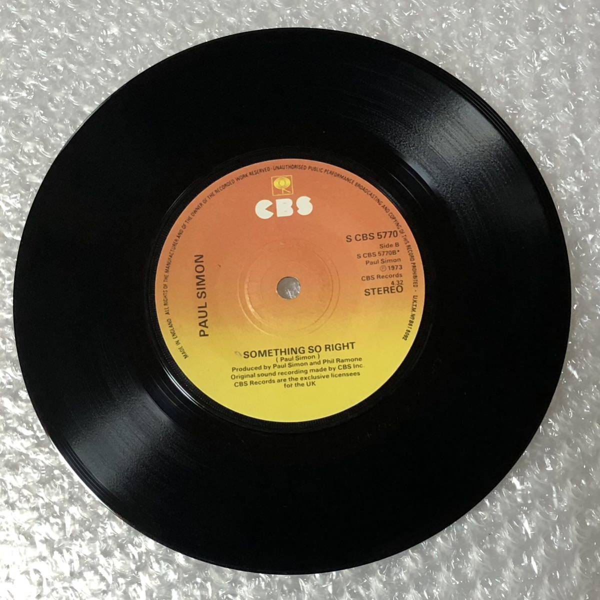 Paul Simon / Slip Slidin' Away UK Orig 7' Single_画像4