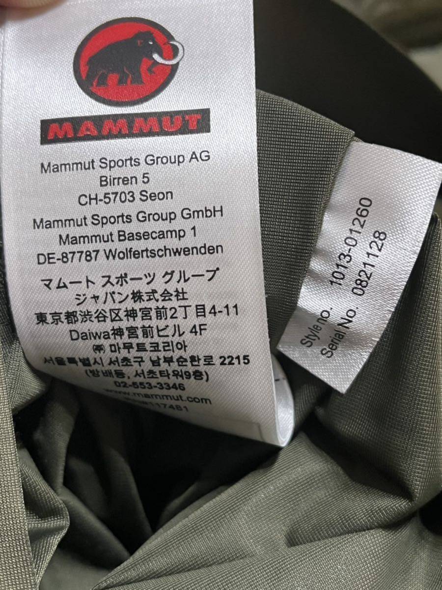 送料無料！美品 マムート MAMMUT ZUN IN Hooded Jacket Men Asia M 1013-01260 ダウンジャケット