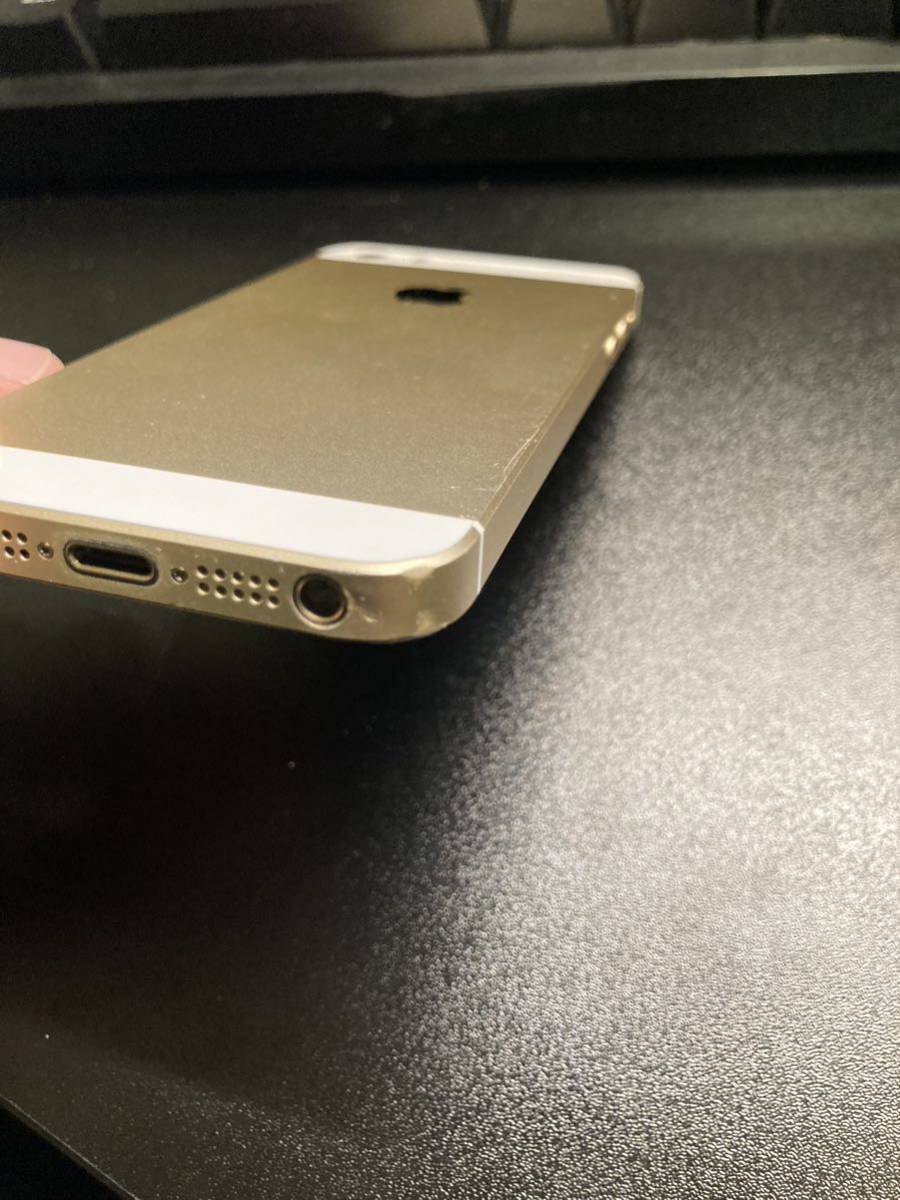 iPhone SE 第1世代 SE1 64GB 電池残量98% Gold ゴールド SIMフリー SIMロック解除済み ジャンク_画像7