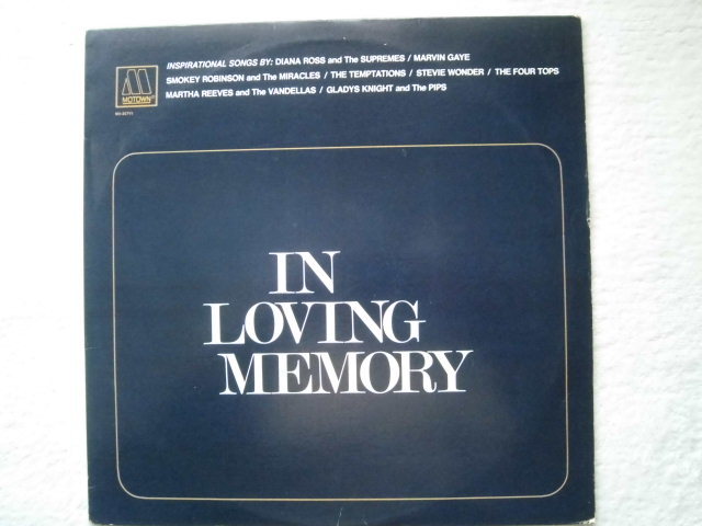 In Loving Memory / Gladys Knight And The Pips / Marvin Gaye / Voices Of Tabernacle / Harvey Fuqua / Temptations / MOTOWN / 1981_画像1