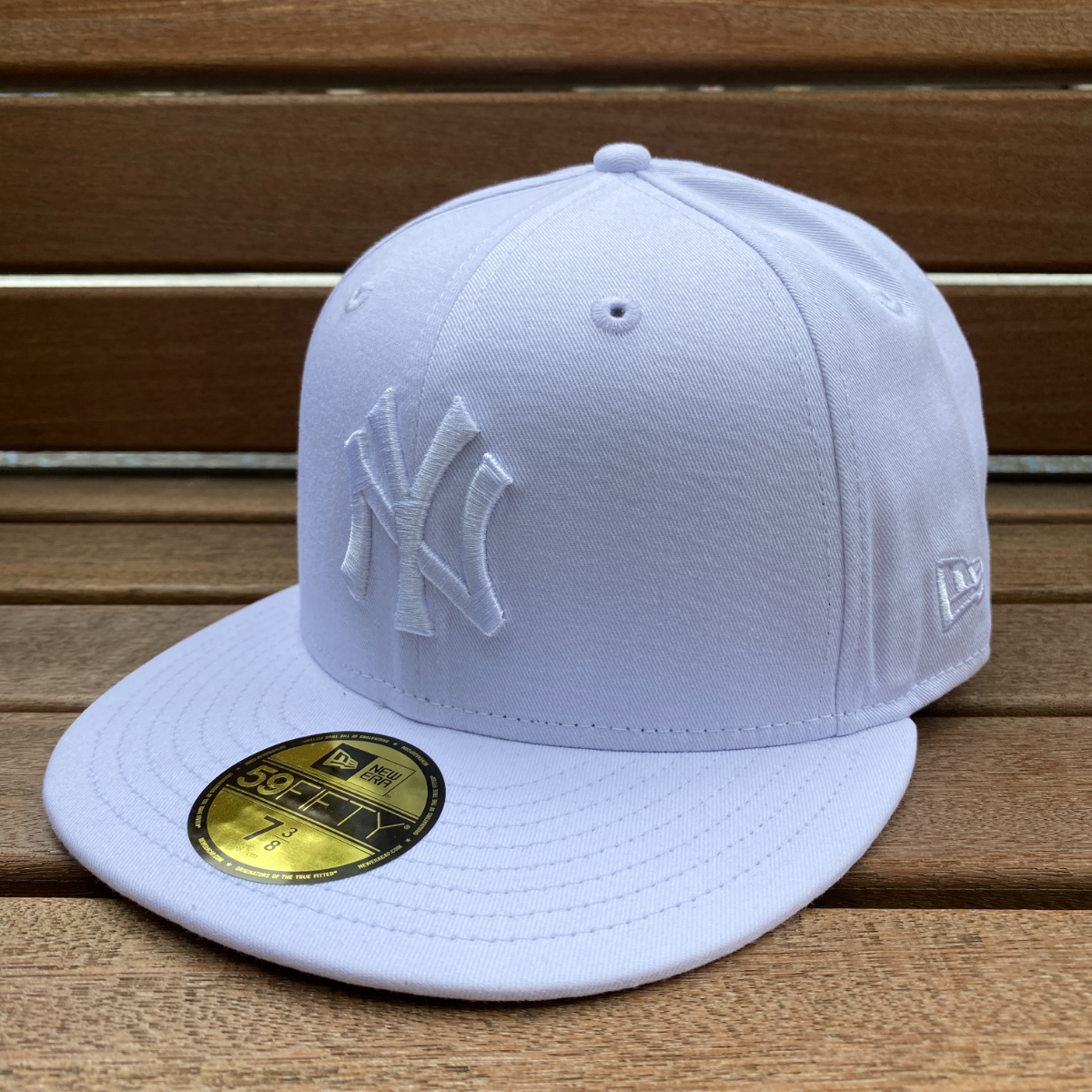 USA正規品 【7.3/8】 NEWERA ニューエラ MLB ニューヨーク ヤンキース NY Yankees 単色 ソリッドホワイト 白 59FIFTY メジャーリーグ
