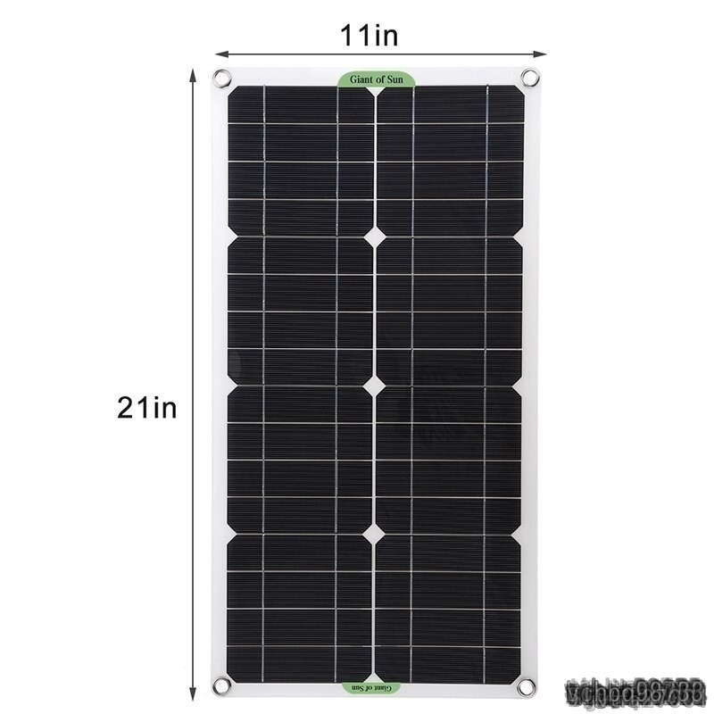 【ワオ！】250W ソーラーパネル ▲デュアル 12V DC USB 電池 車 ヨット RV バッテリー 充電器 光 With 60A 100A Controller_画像8