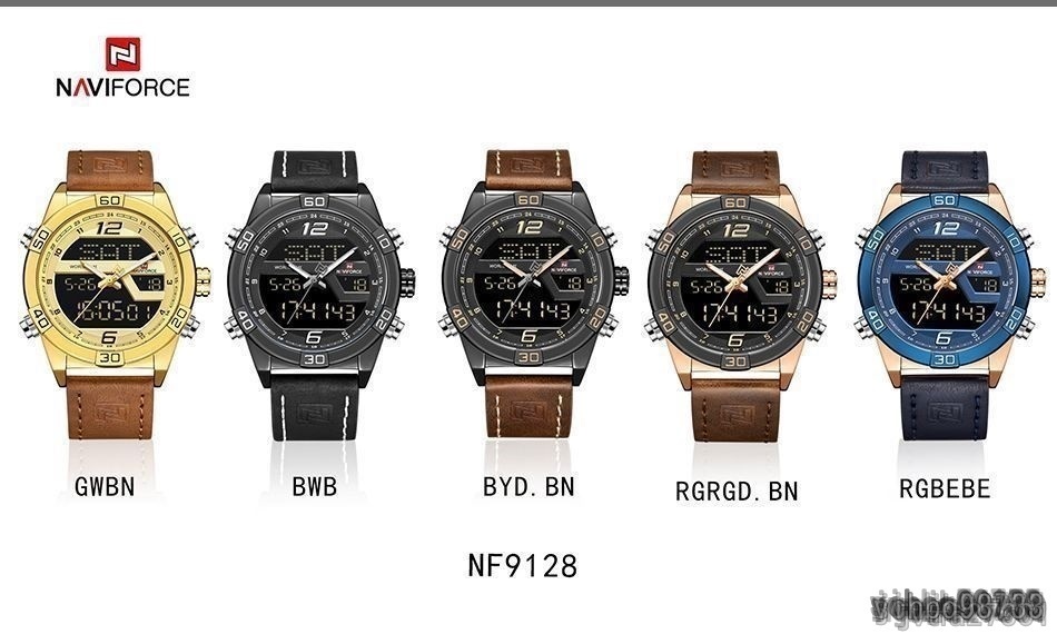 【ワオ！】Navi Force クォーツ式 腕時計 防水 デジアナ クロノグラフ お色選択 h00046の画像7