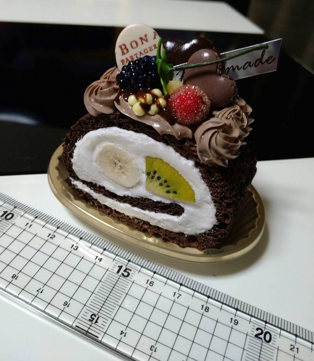 フェイクスイーツ　スイーツデコ　食品サンプル　ロールケーキ_画像1