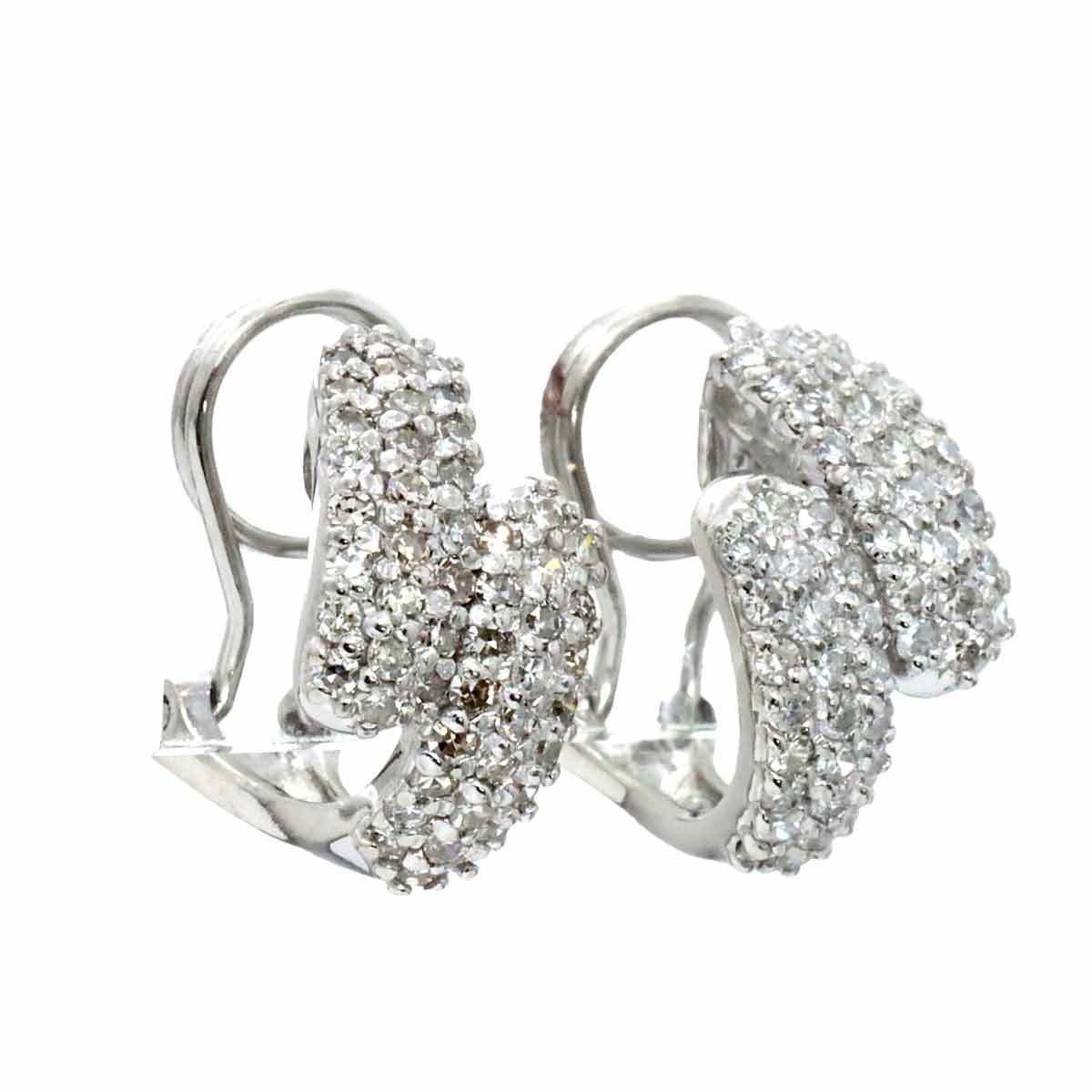  diamond 0.50ct/0.50ct серьги Pt платина Diamond Earrings Clip on 90207787