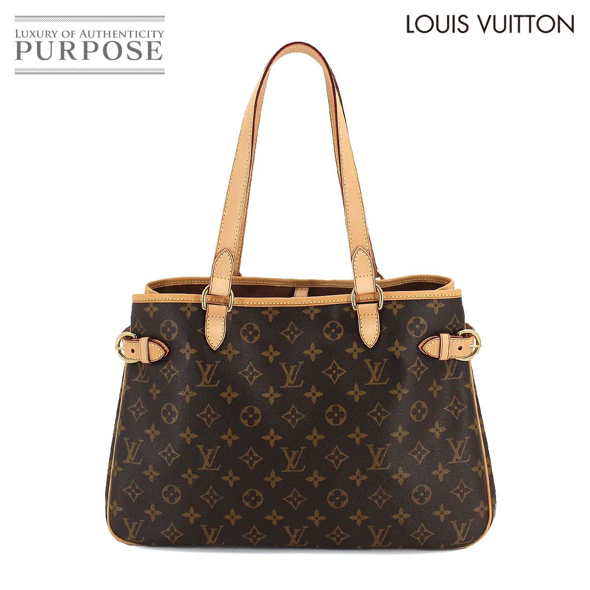 未使用 展示品 ルイ ヴィトン LOUIS VUITTON モノグラム バティニョール オリゾンタル トート バッグ ブラウン M51154 90210815_画像1