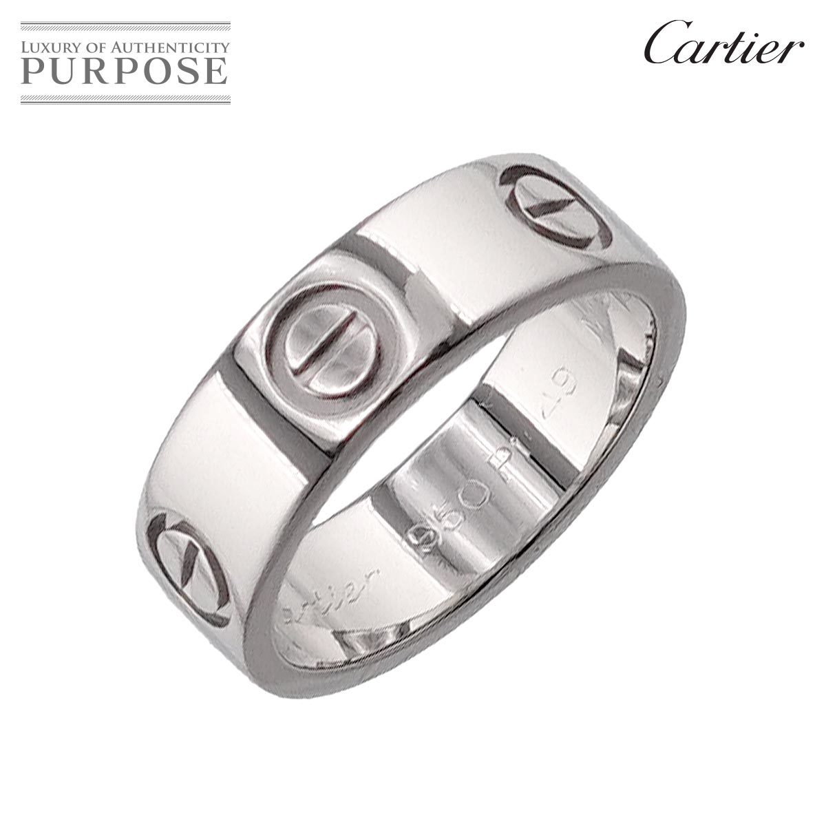 カルティエ Cartier ラブ #49 リング Pt プラチナ 指輪 Love Ring 90206551