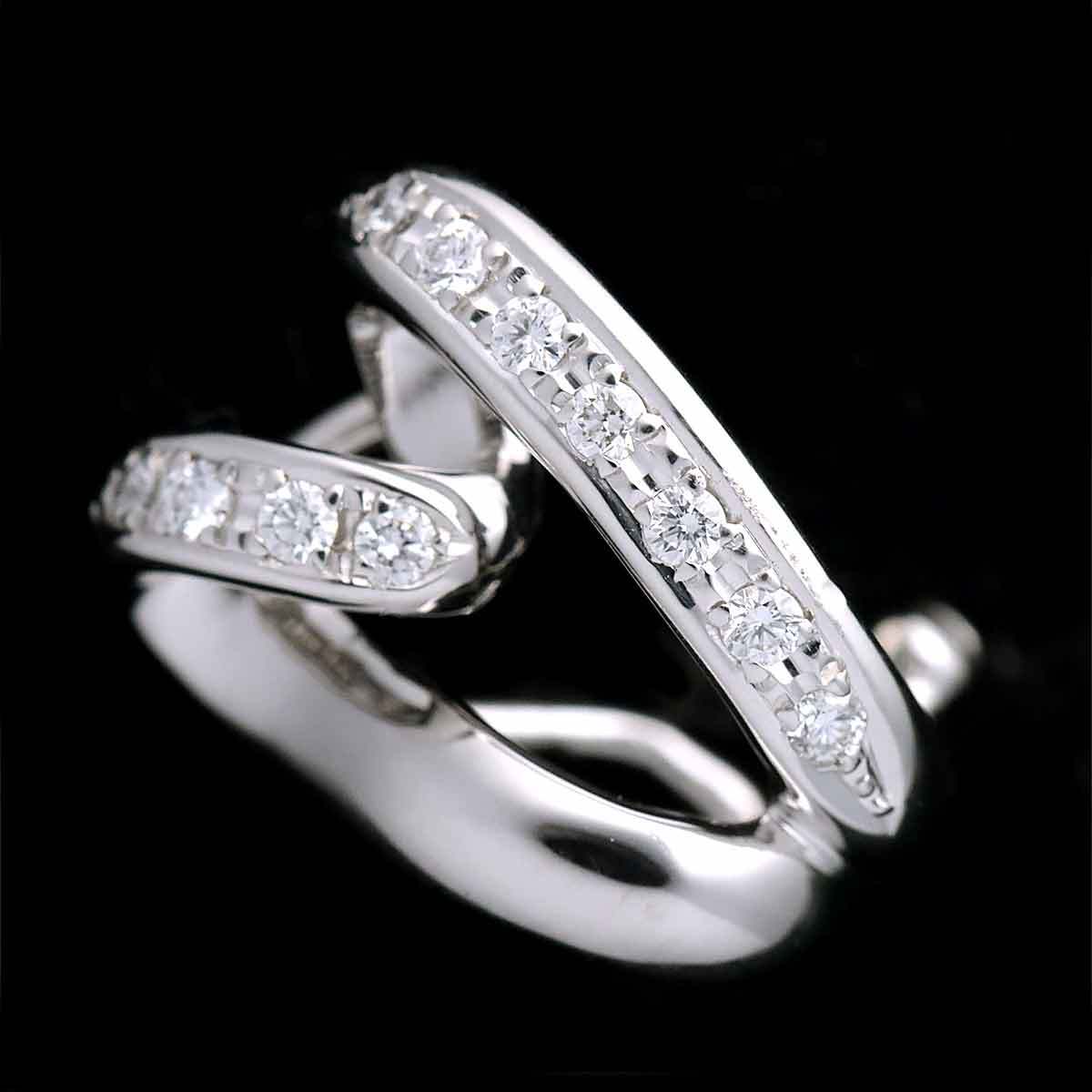 tasakiTASAKI diamond 0.11ct×2 earrings Pt platinum Tasaki Shinju Diamond Earrings 90205400