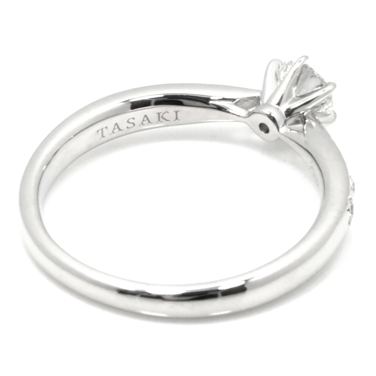 タサキ TASAKI ピアチェーレ ダイヤ 0.26ct/0.06ct H/VS2/3EX 10号 リング Pt プラチナ 指輪 Diamond Ring【鑑定書付き】 90203899_画像4