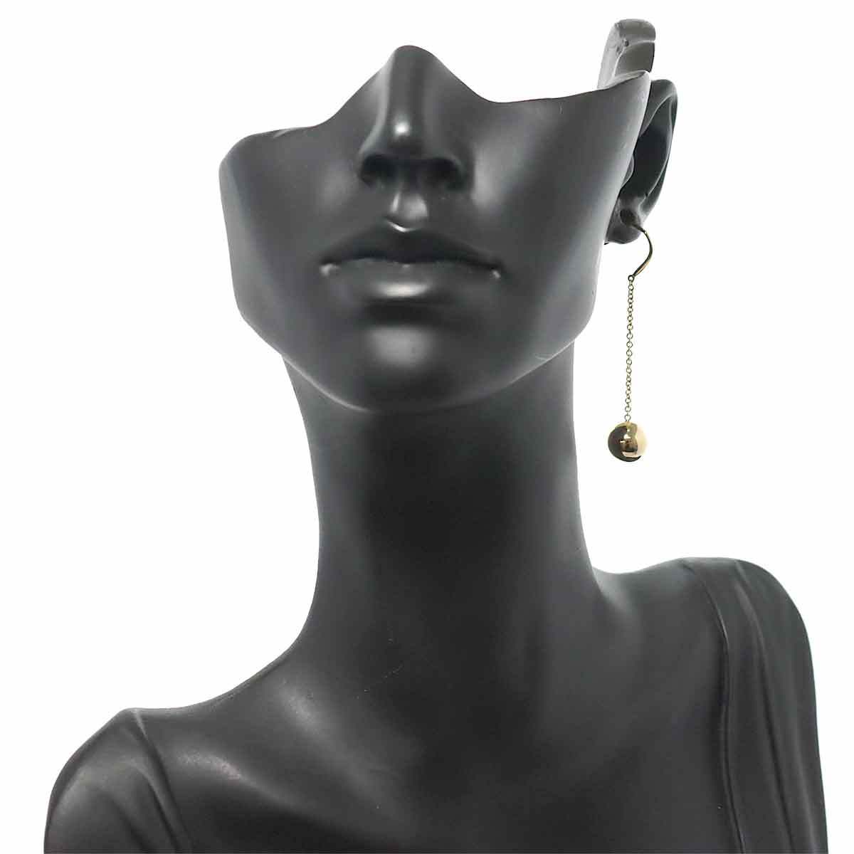ティファニー TIFFANY&Co. ハードウェア ボール フック ピアス K18 YG イエローゴールド 750 HardWear Ball Earrings Pierced 90201010_画像6