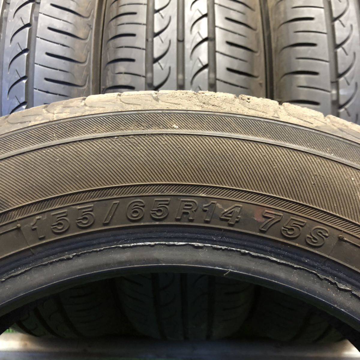 YOKOHAMA　BLUEARTH　155/65R14　75S　極上バリ山4本価格　Y-56　福岡　★引き取り大歓迎★格安スタート★早い者勝ち★人気のサイズ★_画像9