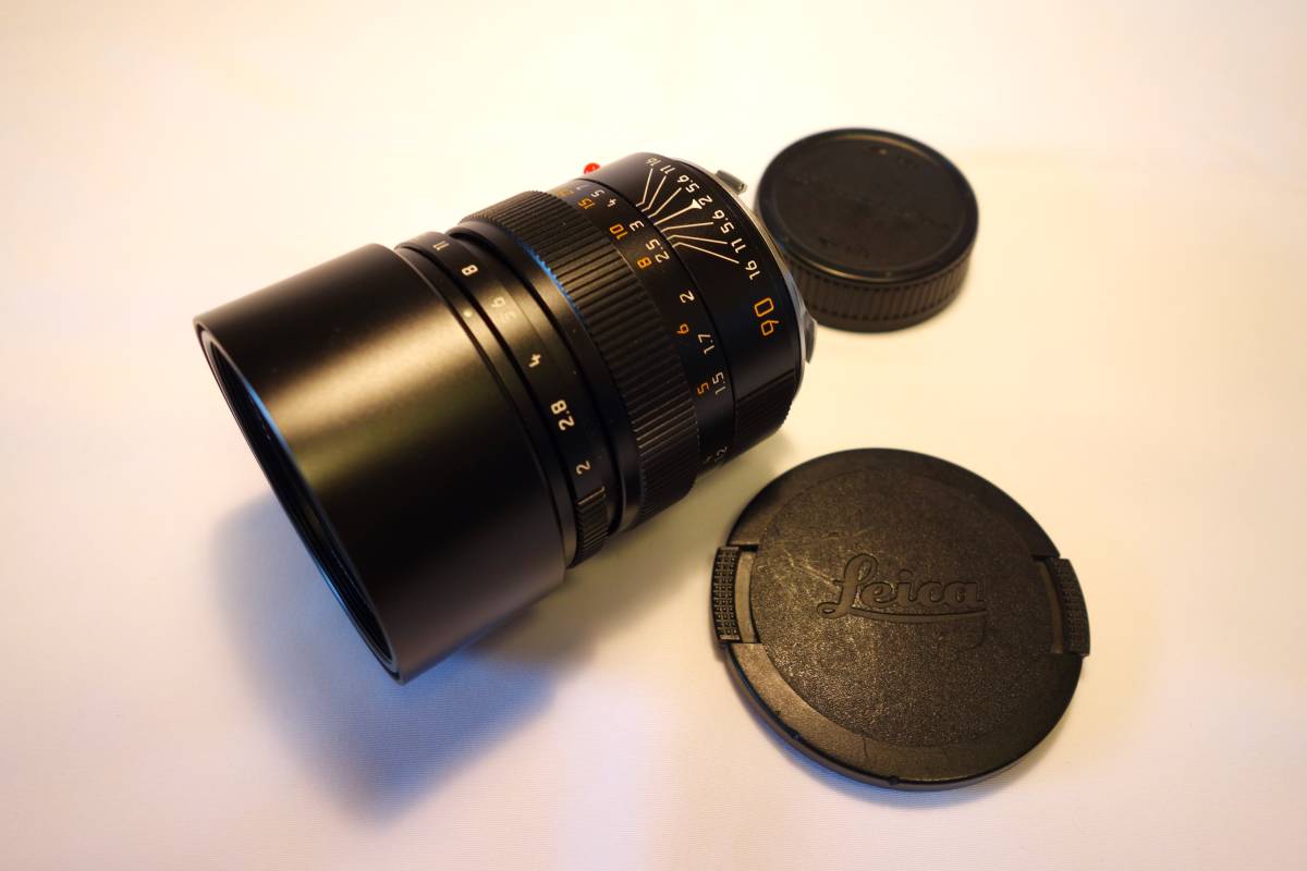 ライカ ズミクロン M Leica Summicron-M 90mm F2 E55（製品番号：3688XXX）美品　＋　Leica UVaフィルター 13373_画像2