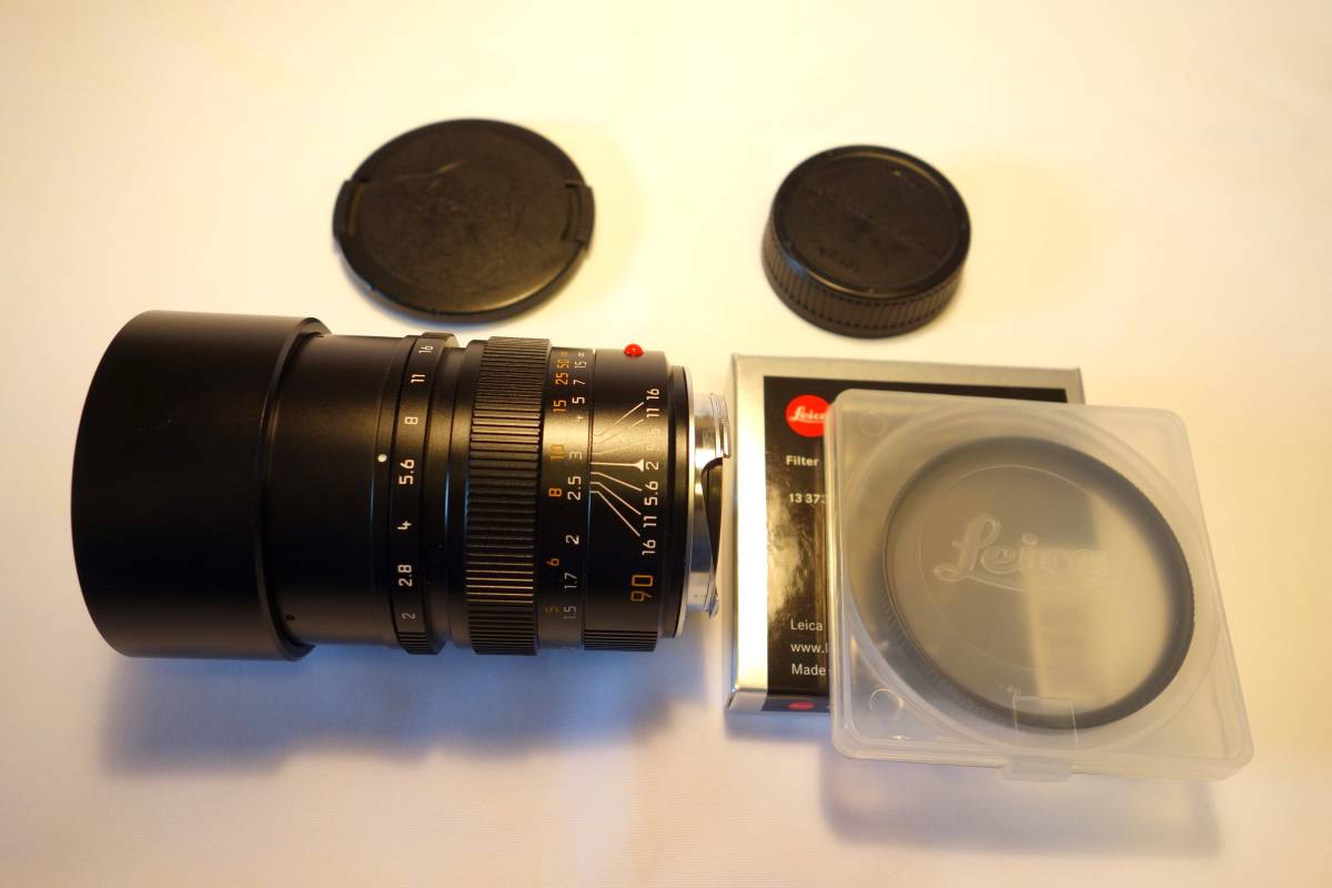 ライカ ズミクロン M Leica Summicron-M 90mm F2 E55（製品番号：3688XXX）美品　＋　Leica UVaフィルター 13373_画像3