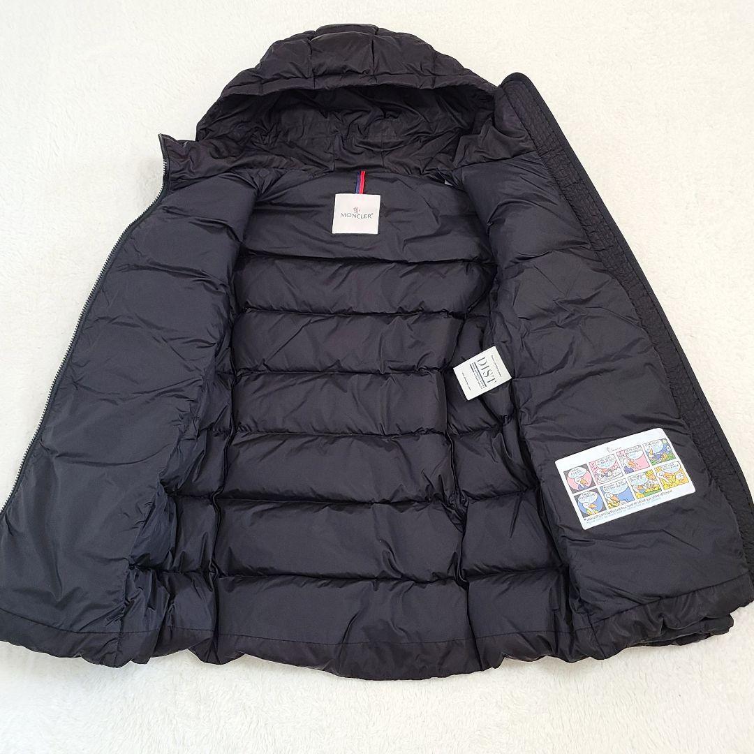 1円～ 未使用級 MONCLER モンクレール DERA デラ ダウンコート サイズ3 Aライン ブラック 正規品 新型 1スタ_画像7