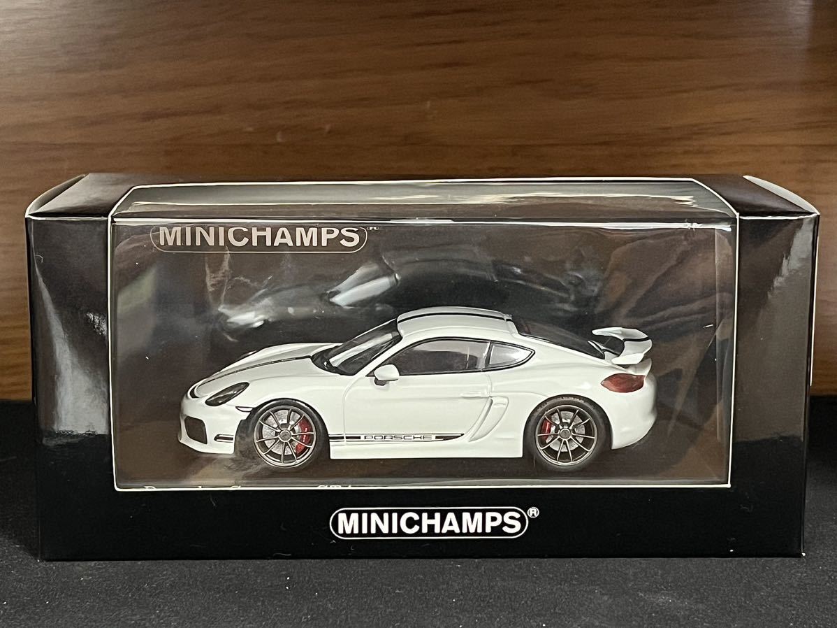 1/43 限定336 ミニチャンプス ポルシェ ケイマン GT4 ホワイト 1:43 Minichamps Porsche Cayman GT4 2016 white_画像4