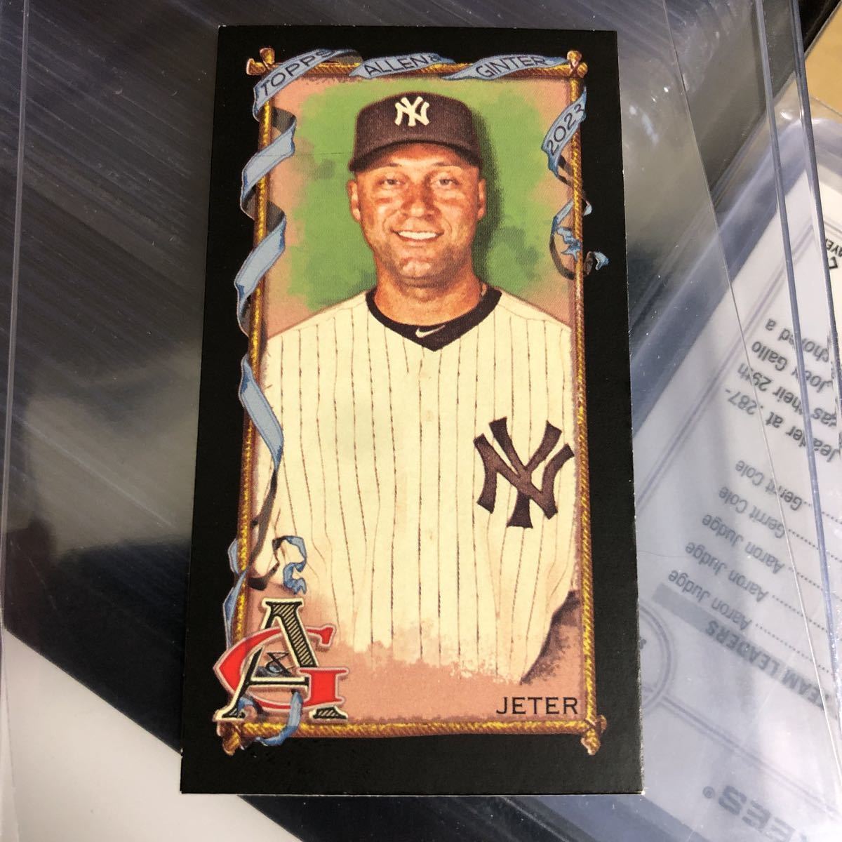 Derek Jeter 2023 Allen & Ginter BLACK Mini #104_画像4