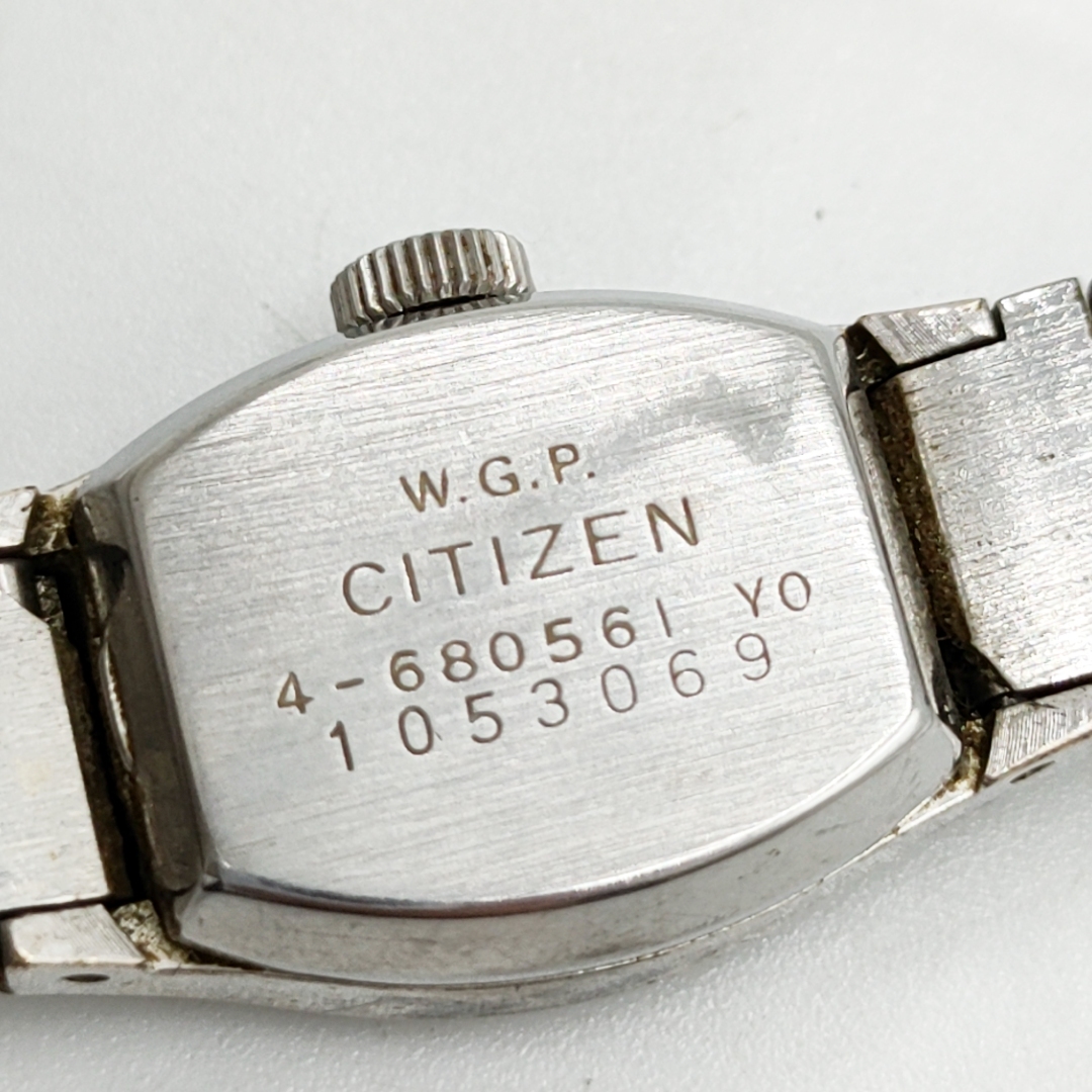 稼動 】CITIZEN シチズン 手巻き 腕時計 シルバー文字盤 21石 稼動 】CITIZEN シチズン 手巻き 腕時計 シルバー文字盤 21石
