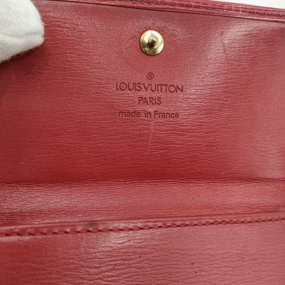 Louis Vuitton ルイヴィトン エピ ポルトモネ ビエ カルト クレディ 二つ折り 財布 レッド系 M63487 シリアル：MI0954(1994年製造)_画像7