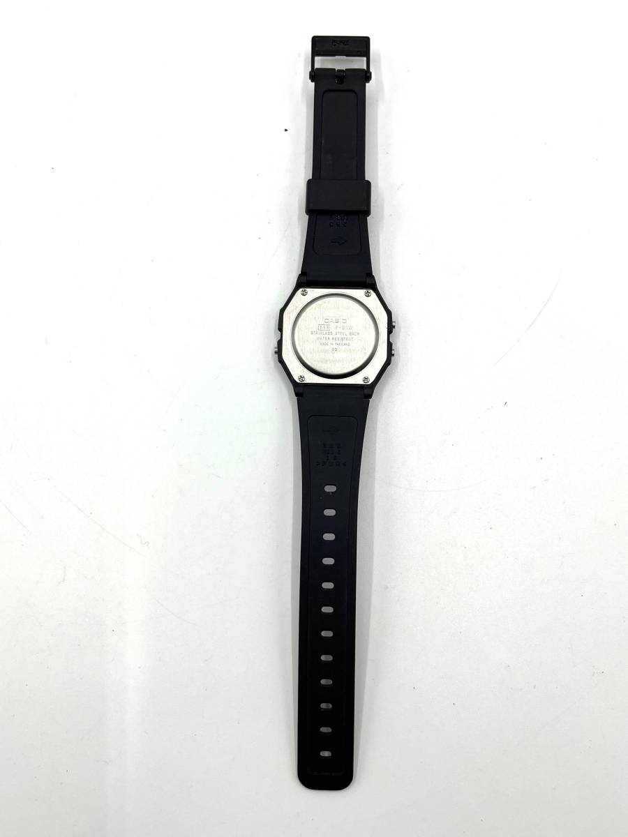 【稼動○】CASIO カシオ クォーツ 腕時計 デジタル文字盤 ブラック×ブルー メンズ F-91W 593_画像6