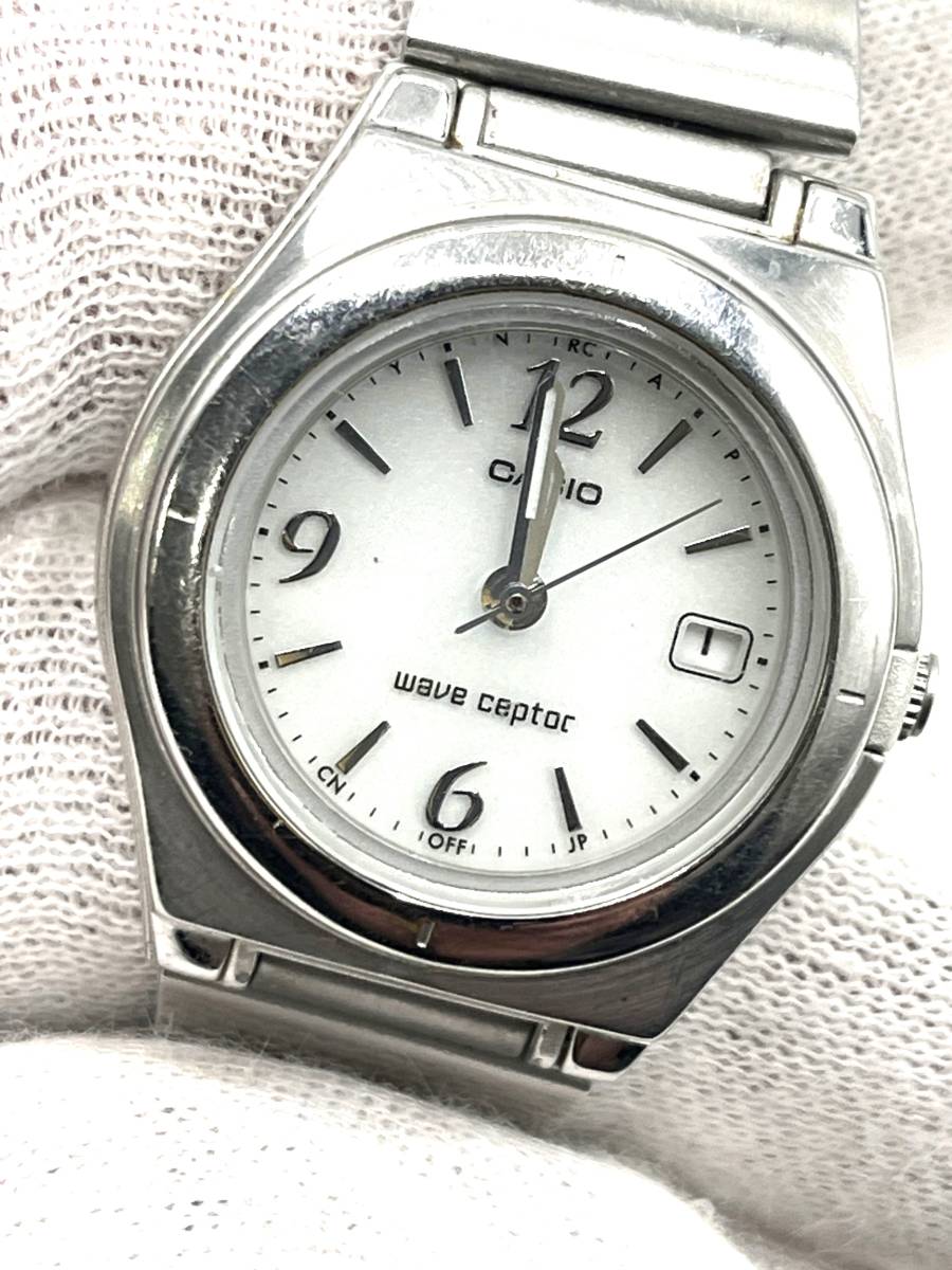 【不動】CASIO カシオ　ソーラー腕時計　WAVE SEPTER　LWO-10　レディース　ケース幅：2.7　腕回り：16.7