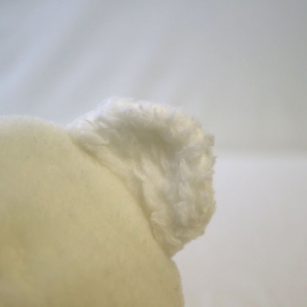 babyhat ベイビーハット 子供用 冬用 フリース 帽子 42cm ホワイト 白 くまの耳 顎ゴム付き 【USED品】10 00119_画像8