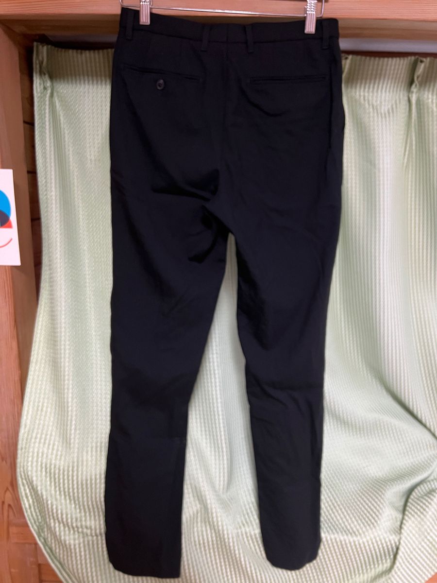 ユニクロ UNIQLO ウールブレンドパンツ スラックス 黒 ブラック ユニクロ UNIQLO ウールブレンドパンツ スラックス 黒 ブラック
