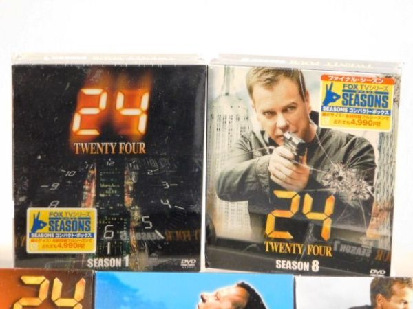 m357★未開封/24TWENTY FOUR★5点セット★DVD★FOX TVシリーズ/SEASONS コンパクト・ボックス/最小サイズ/SEASON 1.5.6.7.8/送料730円_画像2