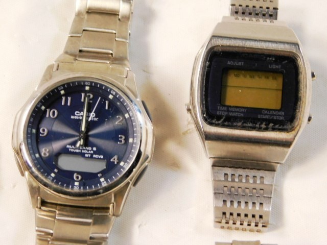 Y634★カシオ/腕時計/8点セット/ まとめて/CASIO QUARTZ/ MO-383/ MW-59/ MTP-1244/他/ジャンク/全国一律185円_画像3