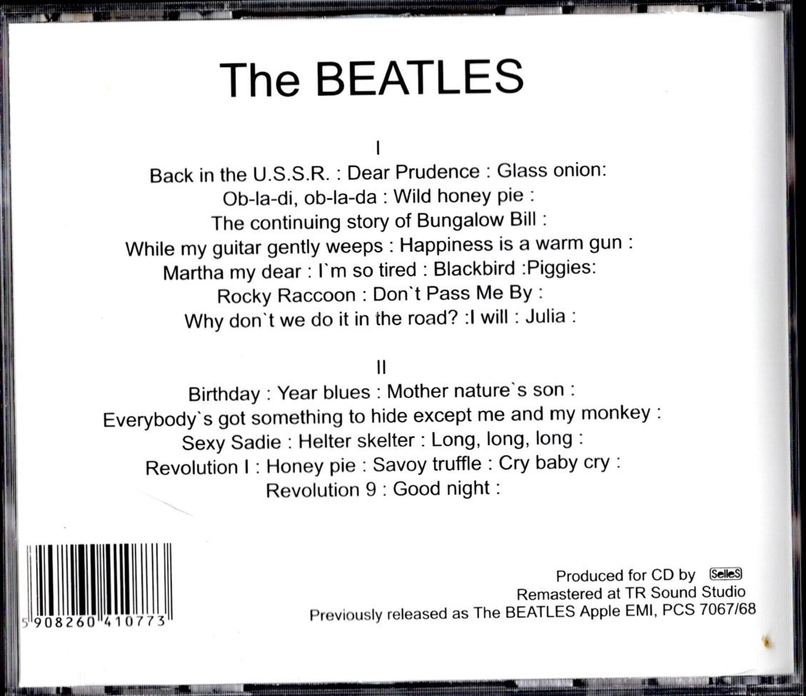 2CD【(Poland製 1998年) White Album】Beatles ビートルズ_画像2